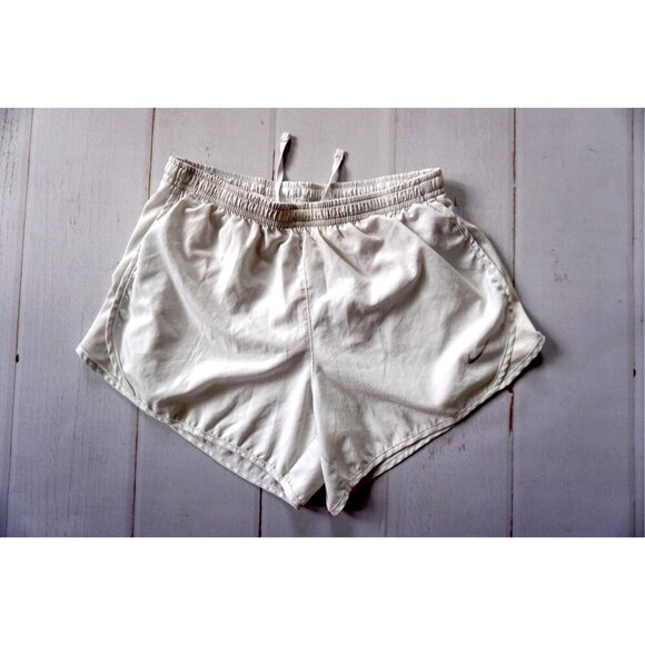 Nike Dri-FIT Girls Shorts Gray High Rise Active Standard Fit - Size L - Picture 1 of 6